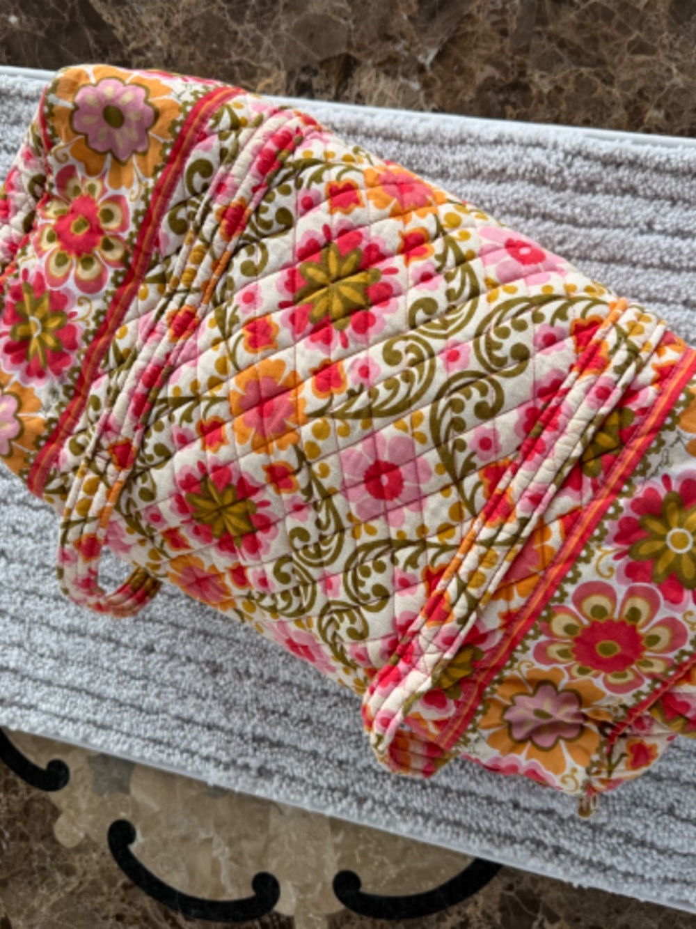 Vera Bradley mini duffle in folkloric - Picture 3 of 6